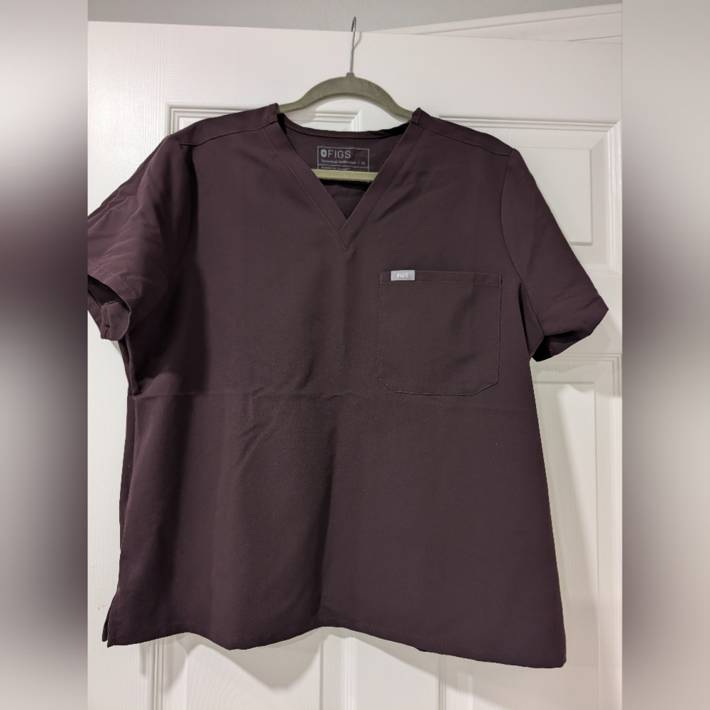 FIGS Catarina Coffee 1 Pocket Scrub Top